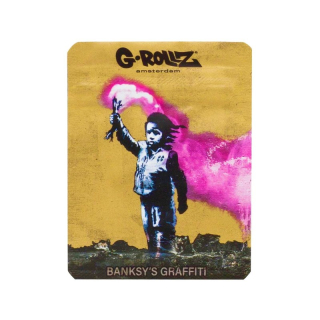 Banksy Bag - Torch Boy (6.5cm x 8.5cm)