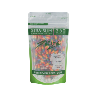 Purize Aktivkohlefilter Xtra Slim 6mm - rainbow (250 Stk.)