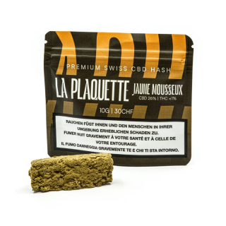 La Plaquette - CBD Hash - Jaune Mousseux (CHF 30.00/10g)